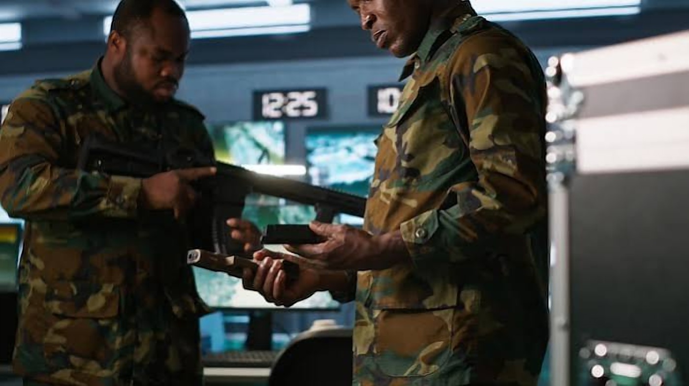 Security team at a monitoring post